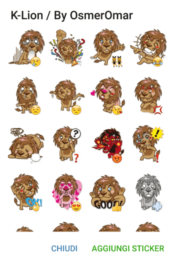 k-lion-sticker-pack