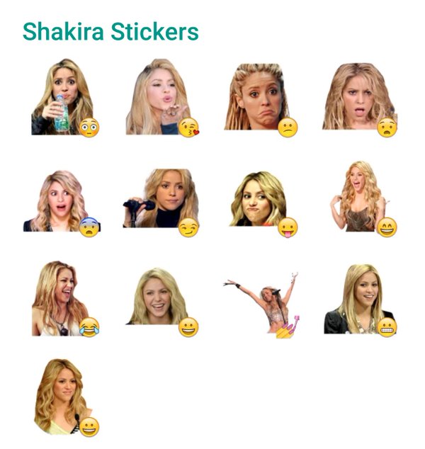 Shakira-sticker-pack