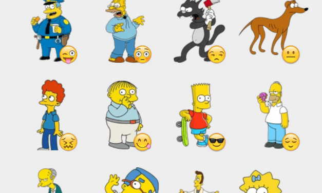 Simpsons sticker set