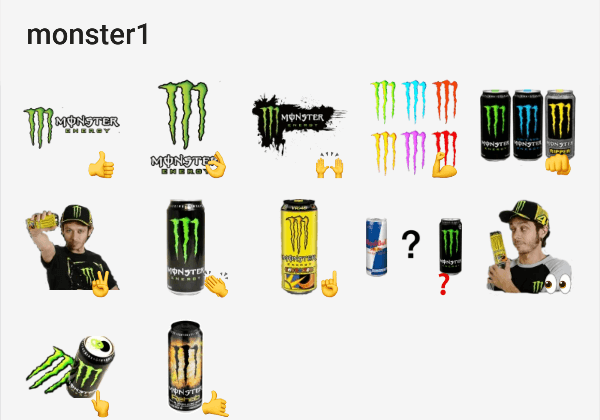 MONSTER ENERGY - Stickers for WhatsApp
