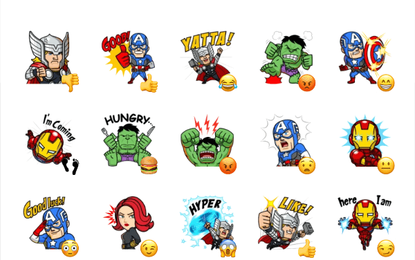 Marvel Mini Heroes Sticker Pack