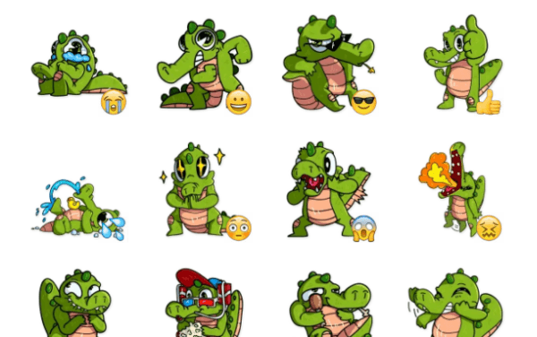 Harold the Alligator sticker pack