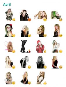 Avril Lavigne Sticker Pack - Telegram Stickers Library