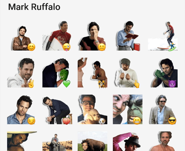 Mark Ruffalo Sticker Pack