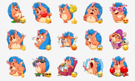 Mr. Hedgehog sticker pack