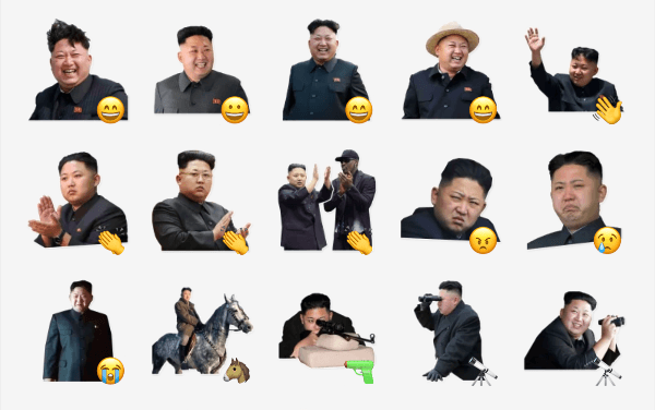Kim Jong-un Sticker Pack