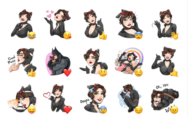 Catwoman Sticker Pack