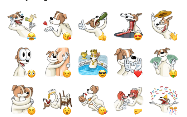 Party Dog Sticker Pack
