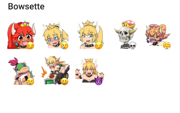 Bowsette Sticker Pack