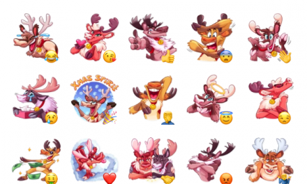 Reindeer Party Sticker Pack
