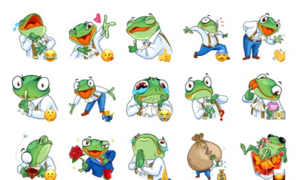 Banker Frog Sticker Pack