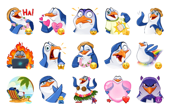 Penguin Kevin Sticker Pack
