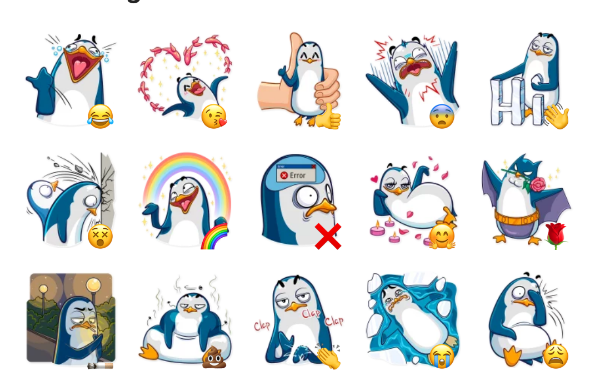 Mr. Penguin Sticker Pack
