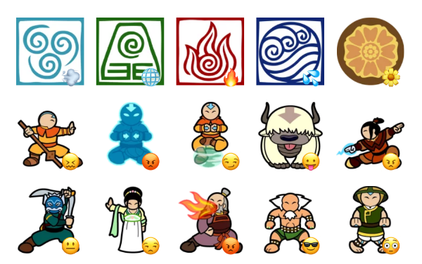 The Last AirBender Sticker Pack