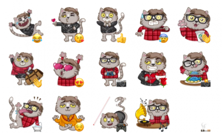 Vincent Whiskers Sticker Pack